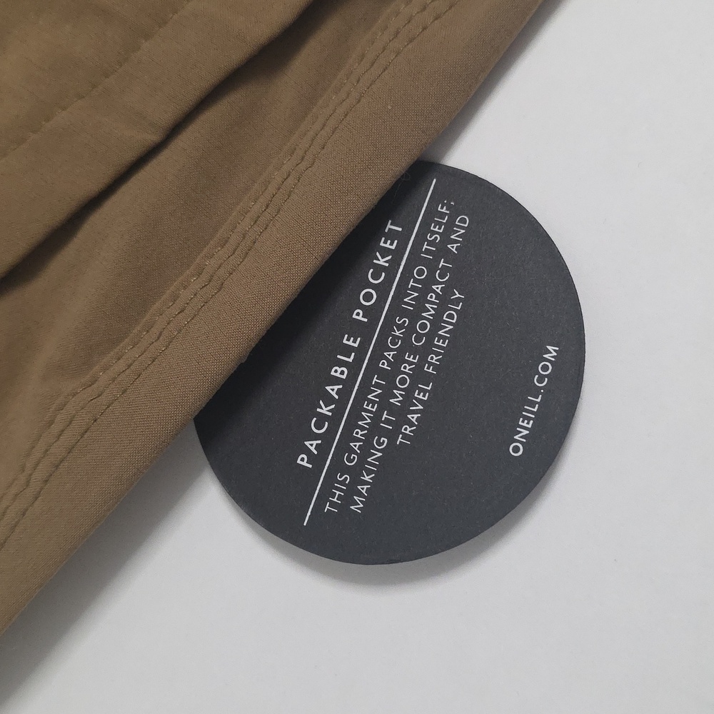 NWT Men's O'Neill "TRVLSERIES CARGO 20" SHORTS". VARIOUS SIZES. DARK KHAKI COLOR - Picture 2 of 12